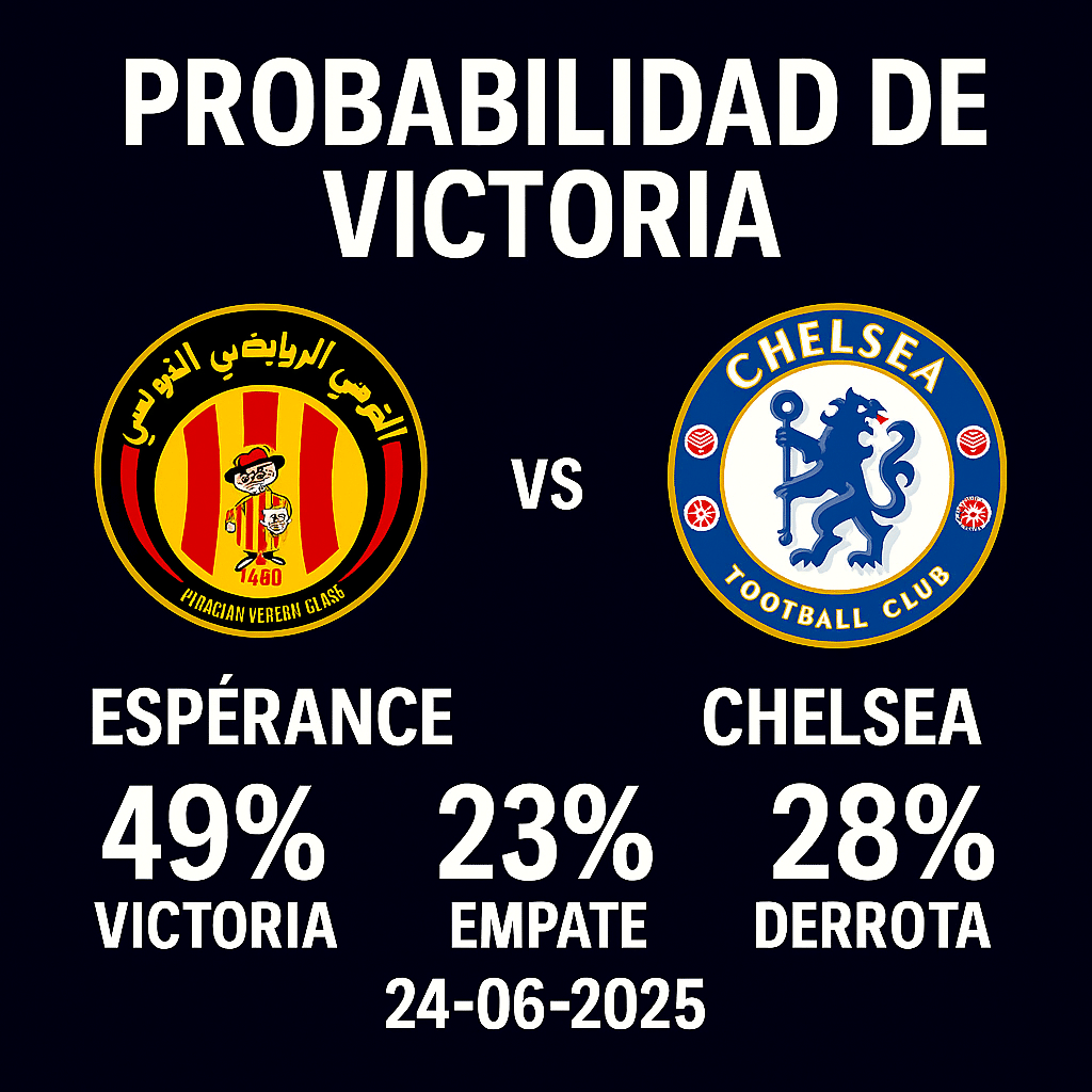 Pronóstico Espérance vs Chelsea – Mundial de Clubes FIFA (24/06/2025) 1 Pronóstico Espérance vs Chelsea – Mundial de Clubes FIFA (24/06/2025)