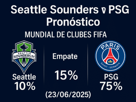 Pronóstico Seattle Sounders vs PSG – Mundial de Clubes FIFA (23/06/2025)