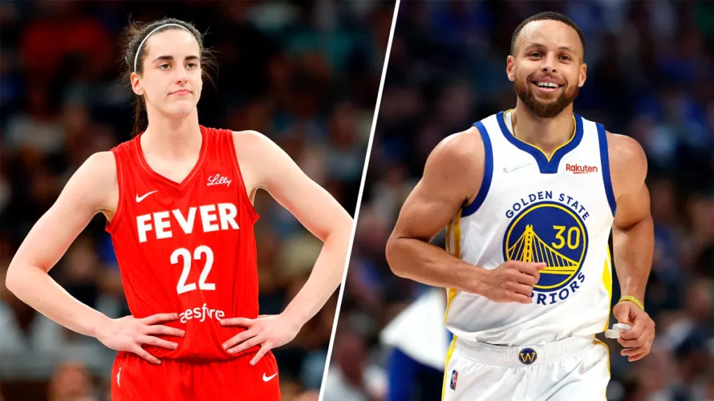 Elogios de Caitlin Clark a Stephen Curry: La chispa que une la WNBA y la NBA 1 Clark y Curry