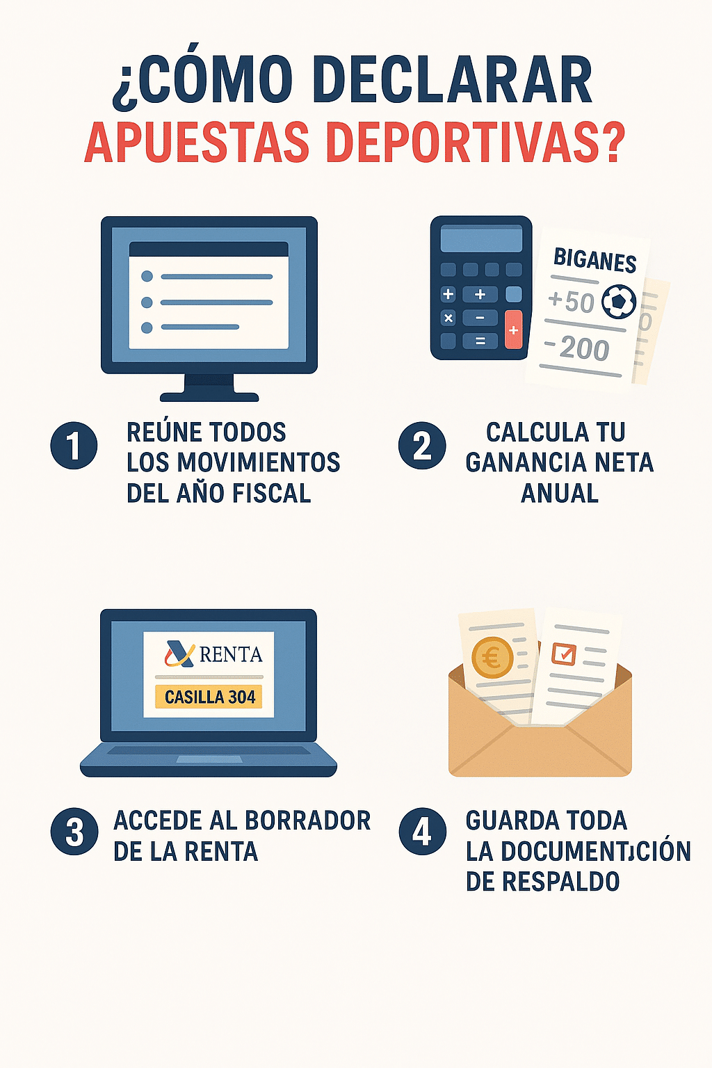 cómo declarar apuestas deportivas en España paso a paso