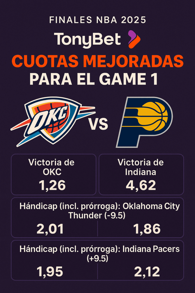 Finales NBA 2025: TonyBet lanza cuotas mejoradas 1 finales nba: cuotas mejoradas en tonybet españa