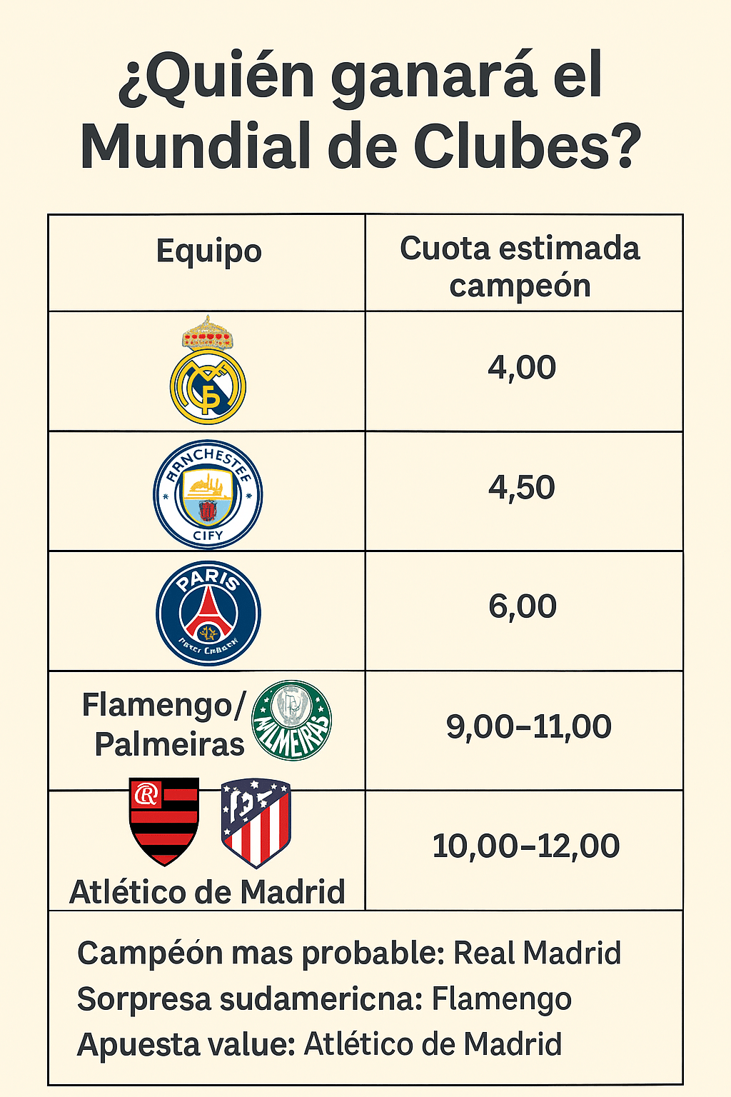 infografia del ganador del mundial de clubes 2025