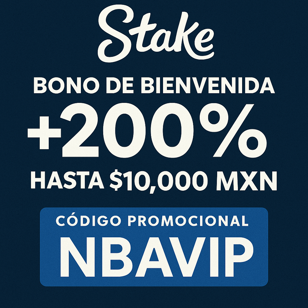 mejores casas de apuestas en México: Stake con bono de bienvenida de 200%