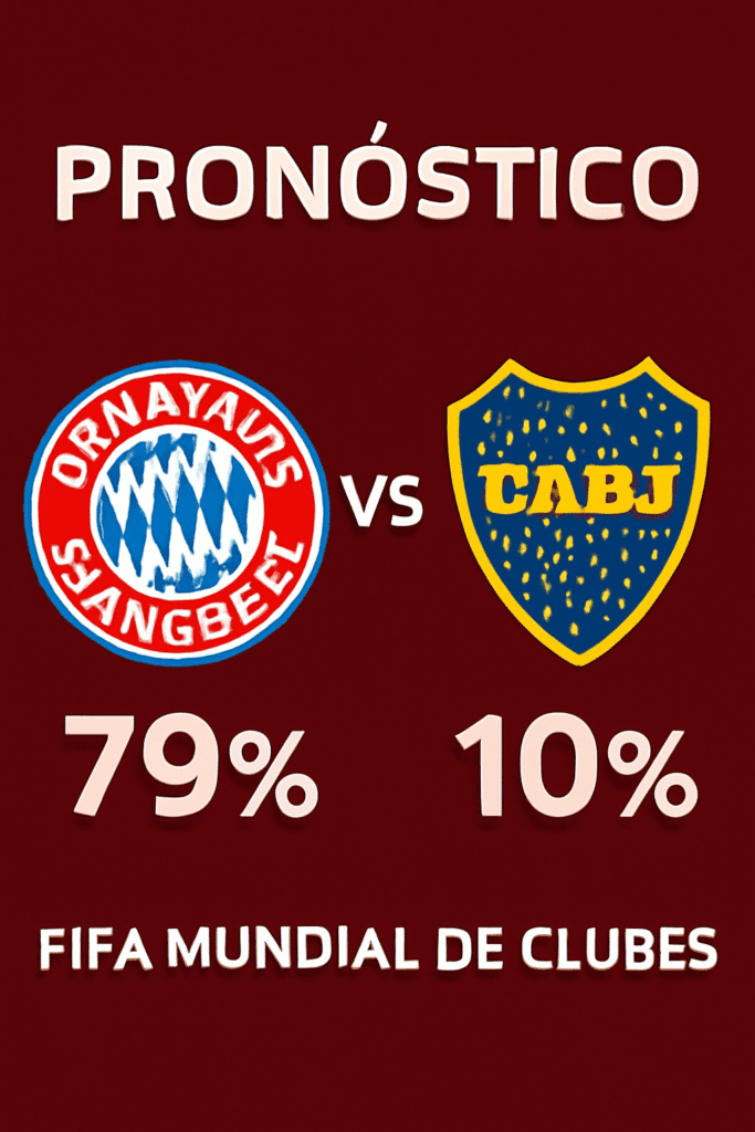 Pronóstico Bayern Munich vs Boca Juniors – Mundial de Clubes FIFA 2025 (20/06/25) 6 Pronóstico Bayern vs Boca Juniors – Mundial de Clubes FIFA 2025 (20/06/25)