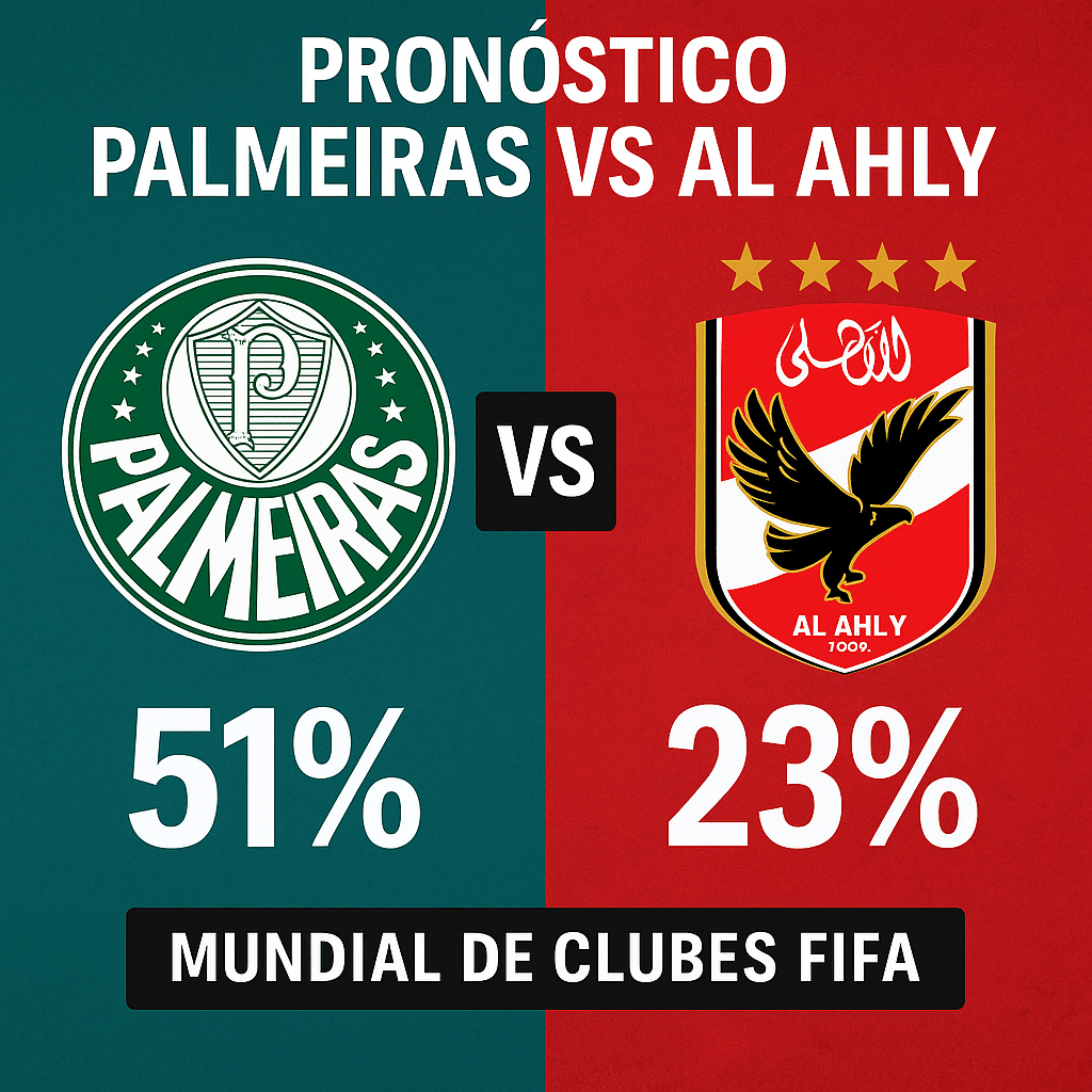 Pronóstico Palmeiras vs Al Ahly – Mundial de Clubes FIFA (19/06/2025) 2 Pronóstico Palmeiras vs Al Ahly – Mundial de Clubes FIFA (19/06/2025)