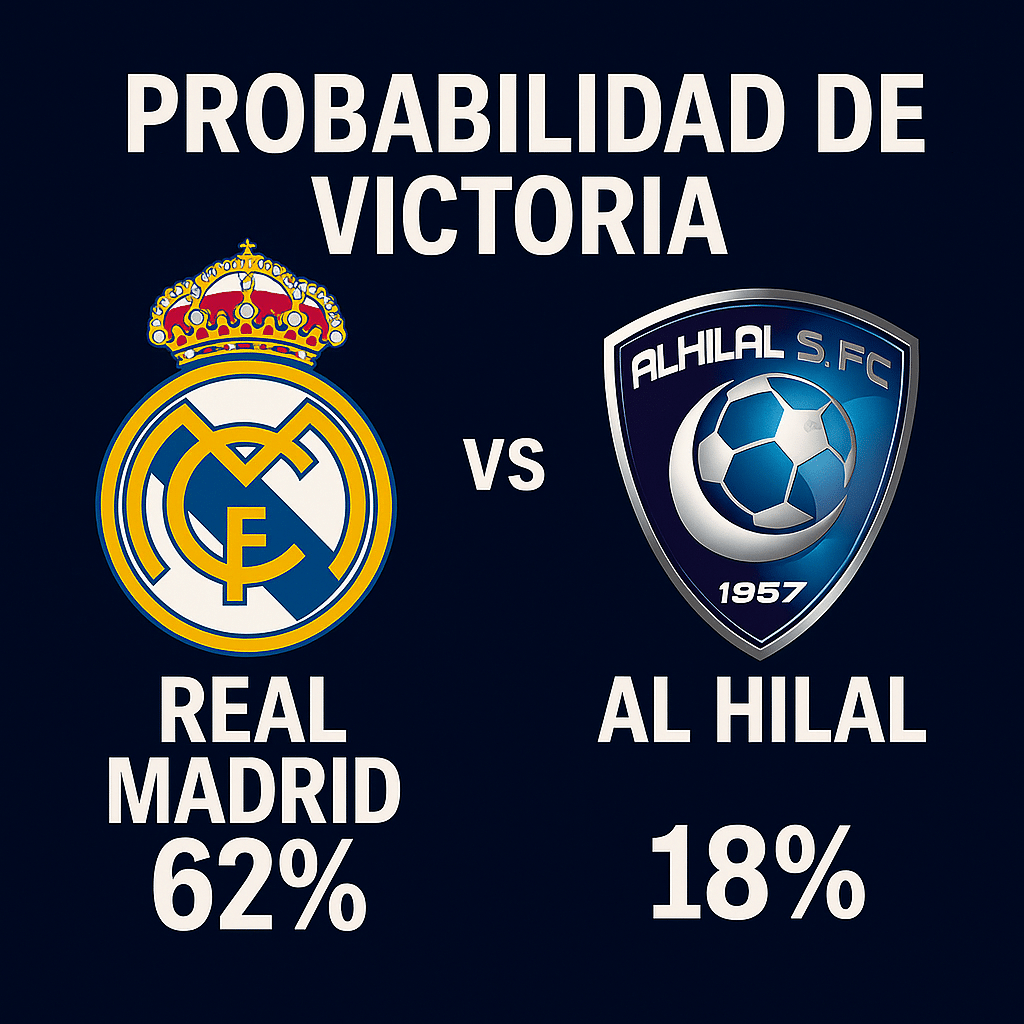 Pronóstico Real Madrid vs Al Hilal – Mundial de Clubes FIFA (18/06/2025) 2 Pronóstico Real Madrid vs Al Hilal: Mundial de Clubes FIFA (18/06/2025)