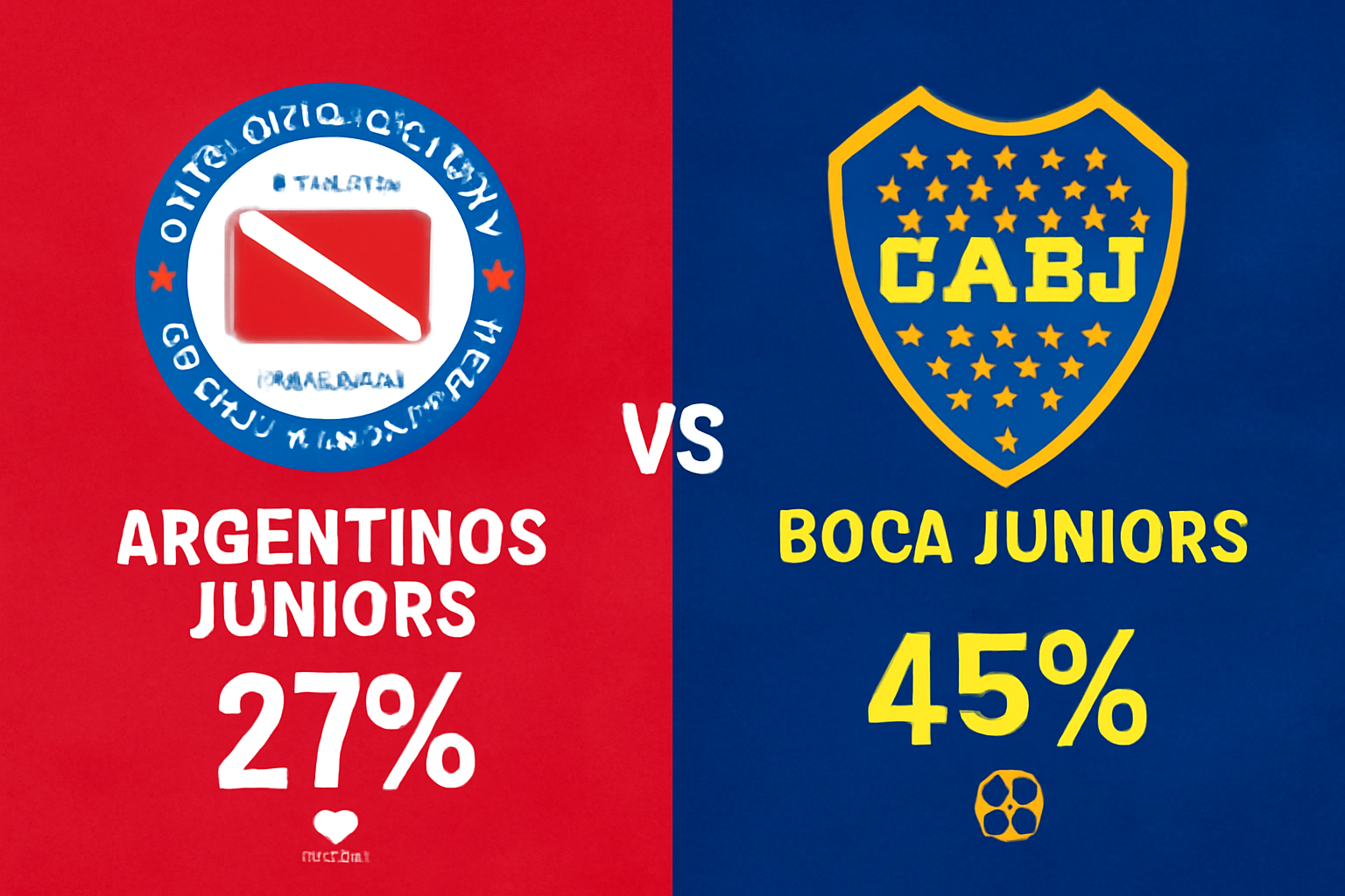 Pronóstico Argentinos Juniors vs Boca Juniors - Liga Argentina Clausura (13/07/2025)