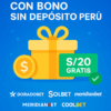 Casas de apuestas con bonos de bienvenida sin depósito Perú 2025