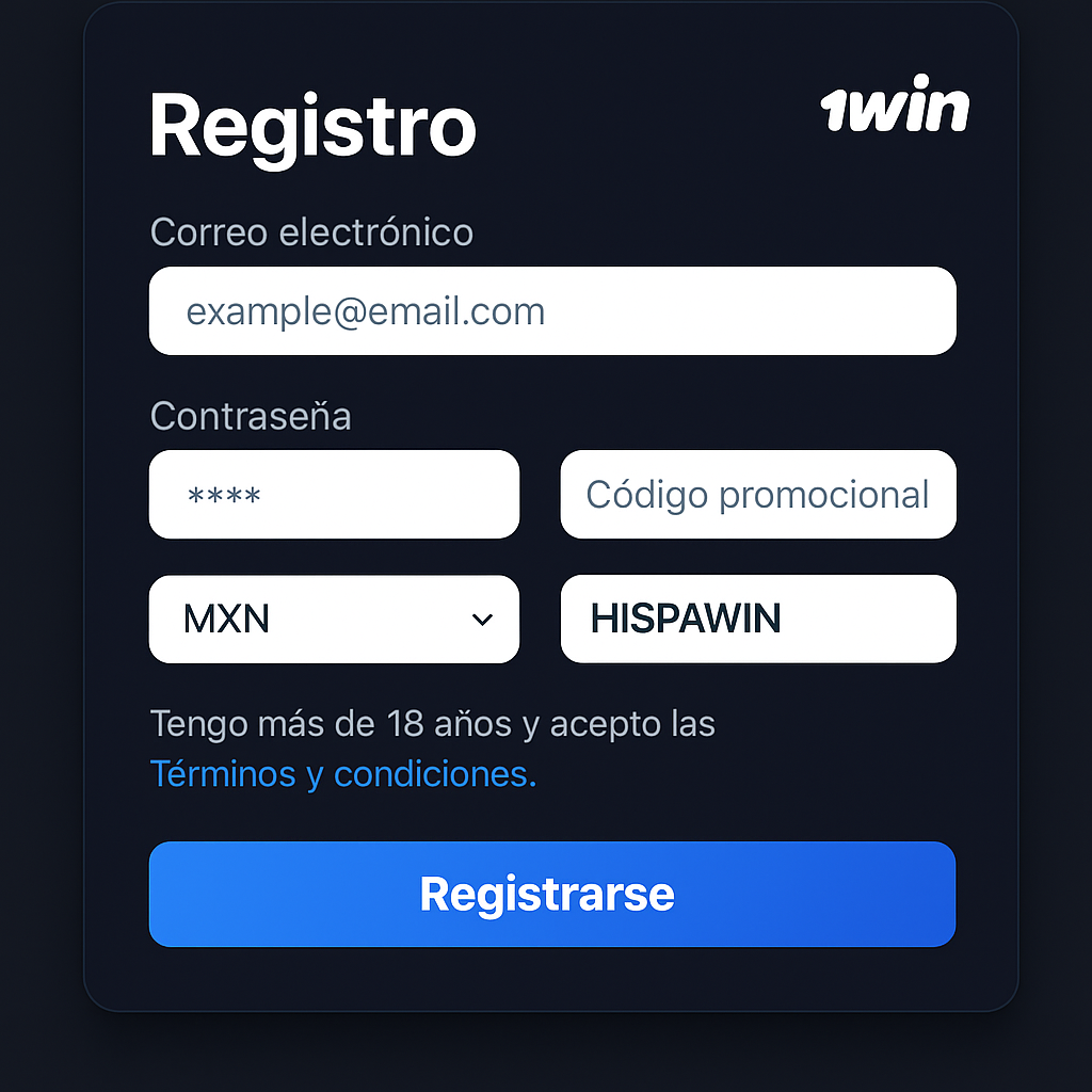 registro 1win México