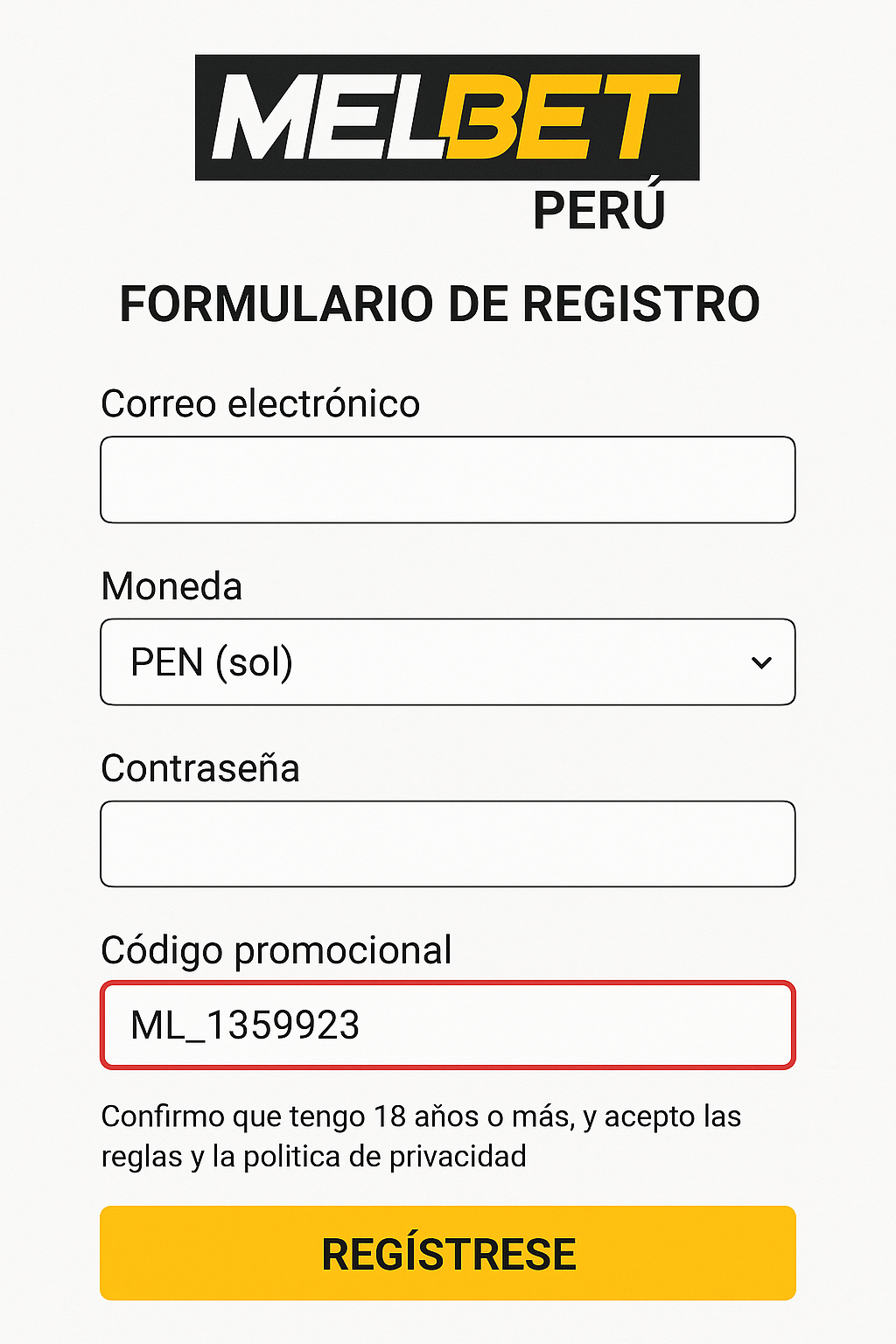 código promocional Melbet perú