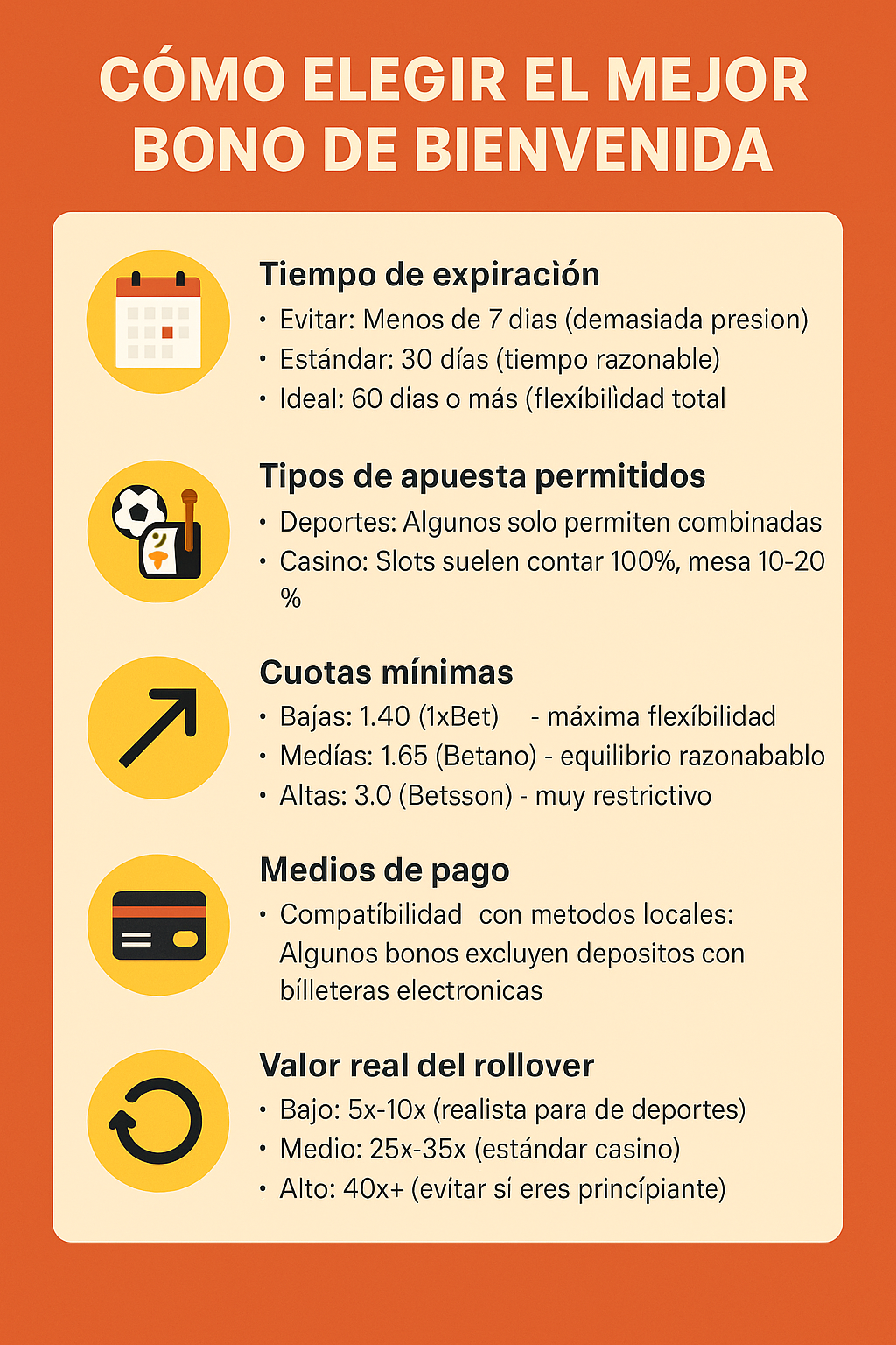 cómo elegir el mejor bono de bienvenida en chile