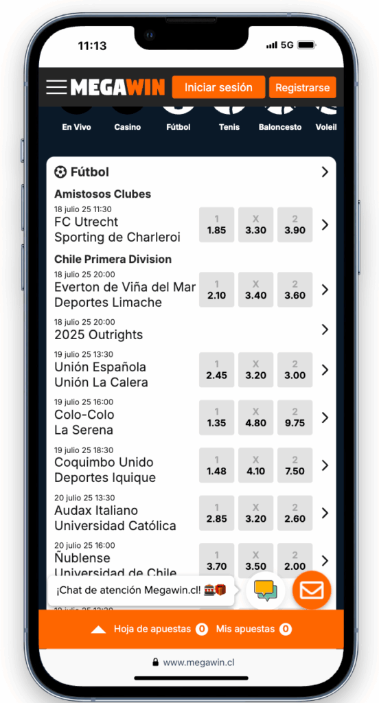 megawin Chile apuestas deportivas