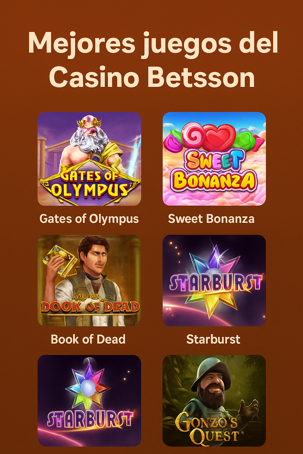 mejores juegos en casino betsson chile