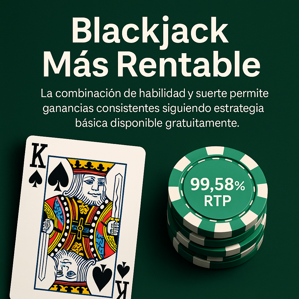 blackjack es el juego de casino online más rentable
