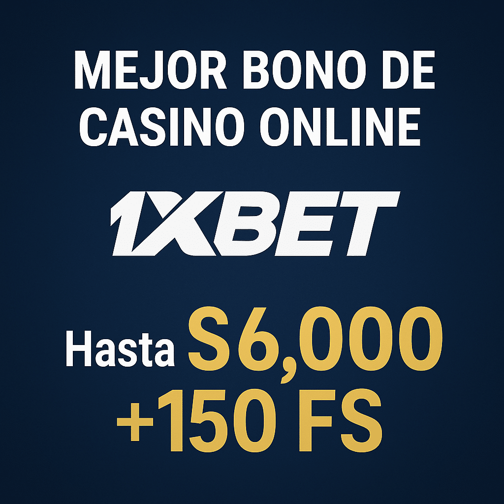 mejor bono de casino online en Perú: 1xbet