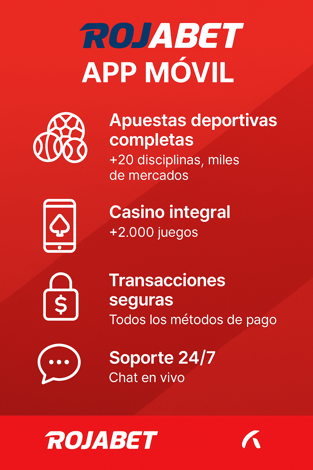 rojabet app móvil chile