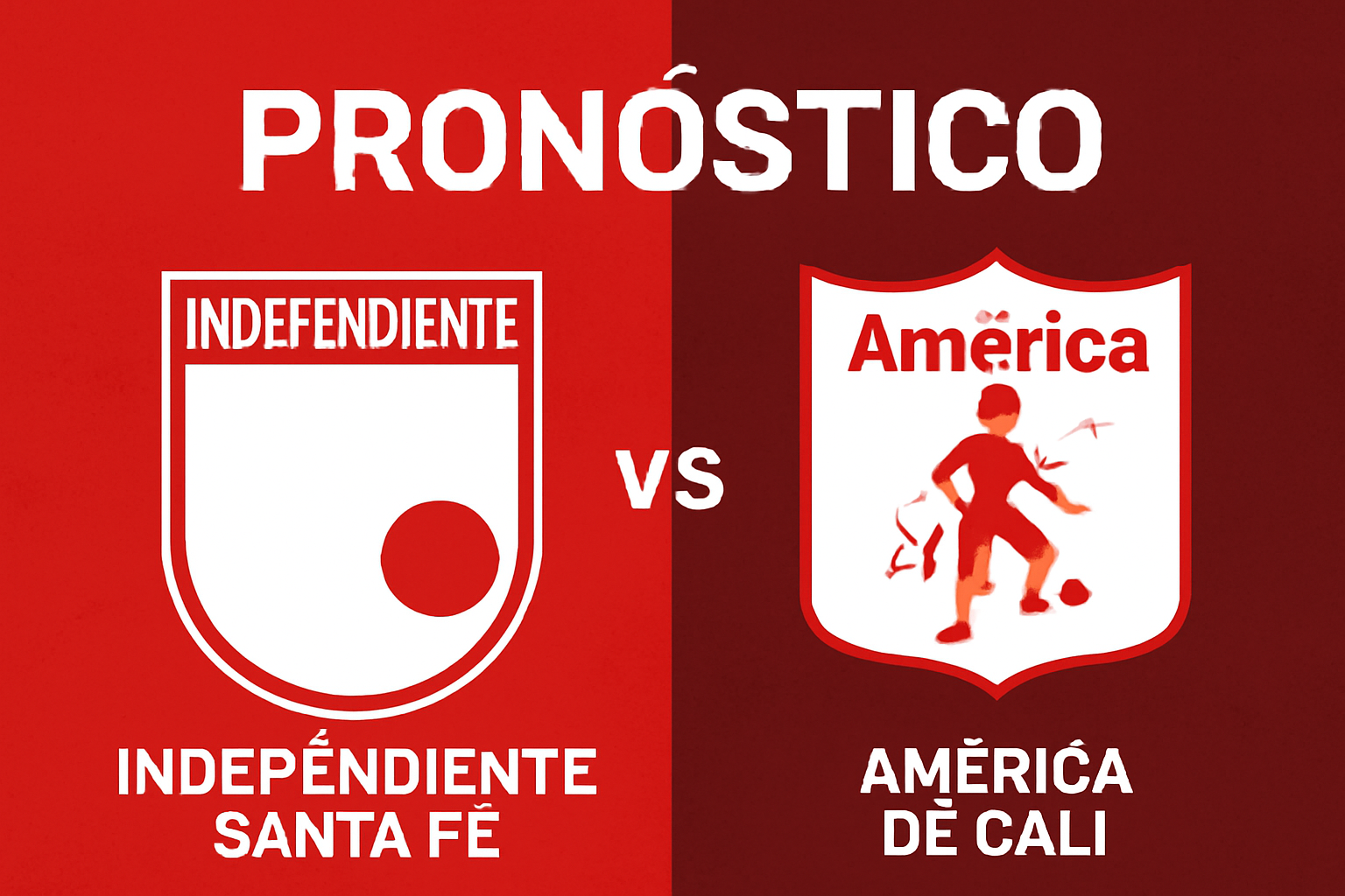 Pronóstico Independiente Santa Fe vs América de Cali - Categoría Primera A (03/08/2025)